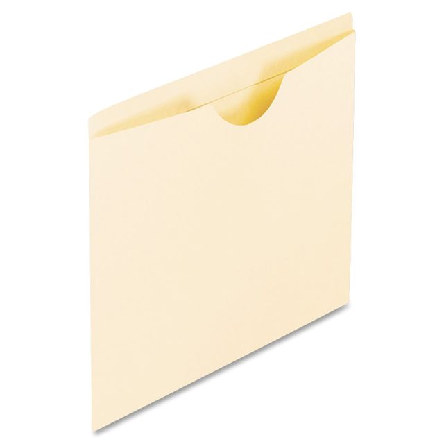 Oxford Reinforced-Top File Jackets, Letter Size, Expansion, Manila, Box Of 100 22000