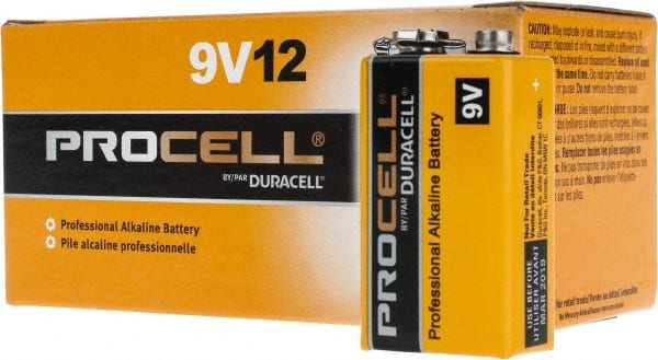 Standard Battery: Size 9V, Alkaline MPN:04967493