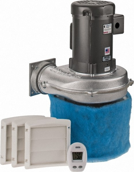 1 Phase, 6/3.7 to 3 Amp, 455 CFM, 3,450 RPM, 200 Cubic Ft. Filtered Enclosure Blower MPN:15190