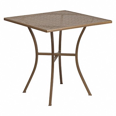 Gold Patio Table 28SQ MPN:CO-5-GD-GG