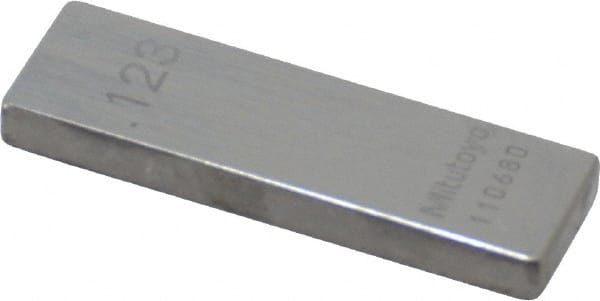 Rectangle Steel Gage Block: 0.123