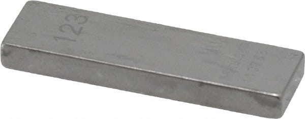 Rectangle Steel Gage Block: 0.123