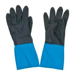 Chemical Resistant Gloves: Medium, 26 mil Thick, Neoprene-Coated, Latex & Neoprene, Supported MPN:CHMM-08