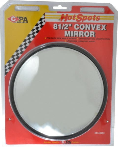 Automotive Full Size Convex Round Mirror with L Bracket MPN:48852