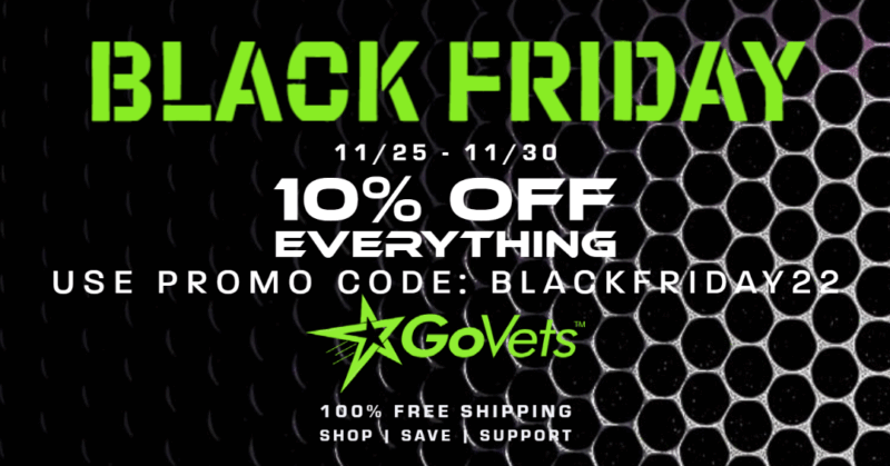 Shop black friday on govets and save 10%