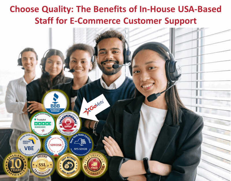 Choose Quality: The Benefits of In-House USA-Based Staff for E-Commerce Customer Support
