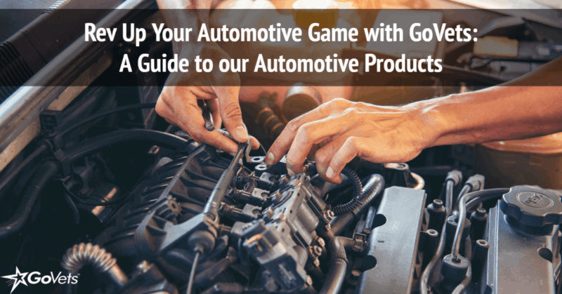 Guide to GoVets Automotive products