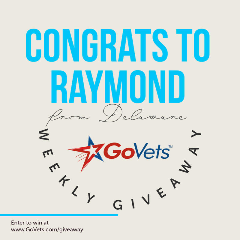 Giveaway winner Raymond