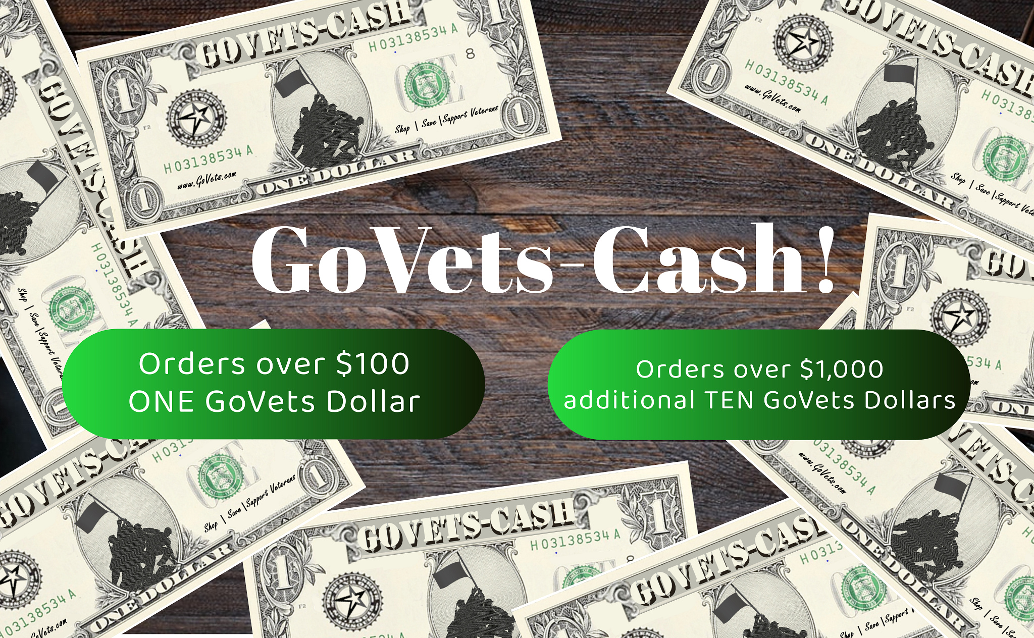 Shop on GoVets - Earn Cash Rewards